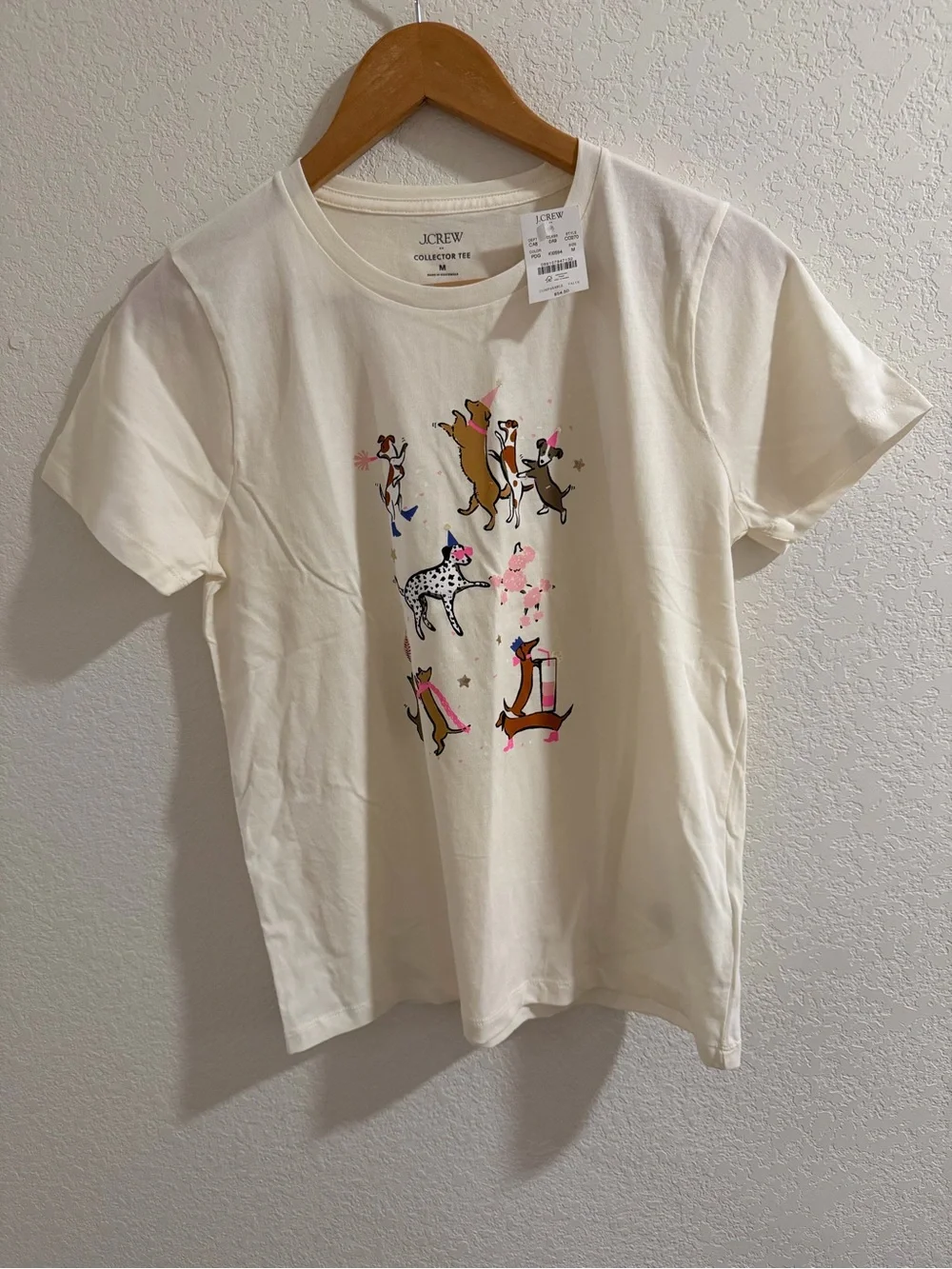 J. Crew Party Dogs Print Size M 💯% Cotton